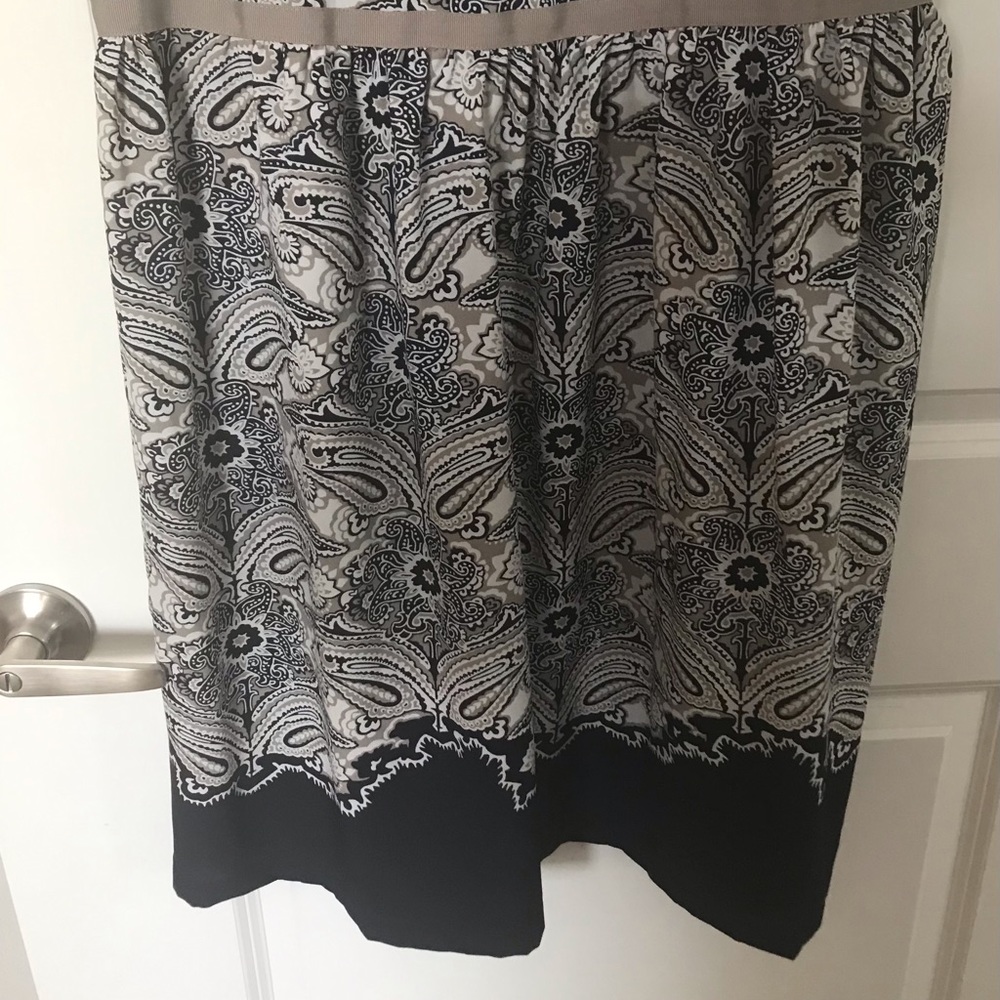 Loft navy paisley dress - Picture 4 of 7